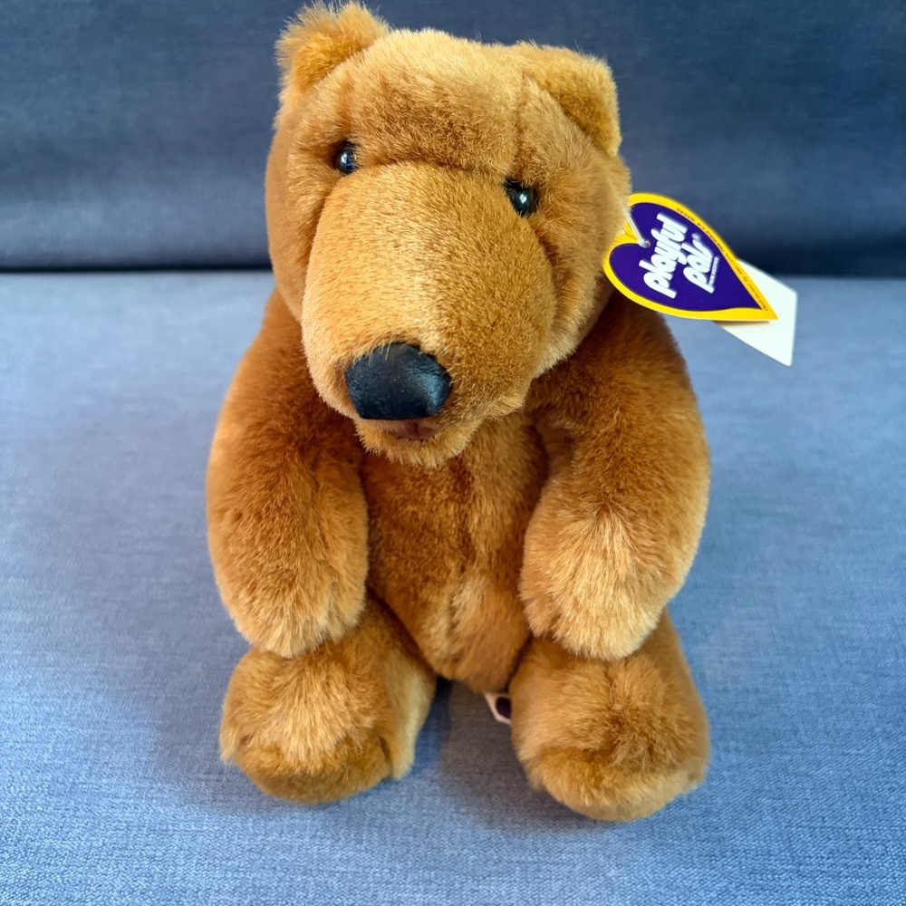 Vintage 8” Playful Pals Mervyn’s Exclusive Plush Bear NWT